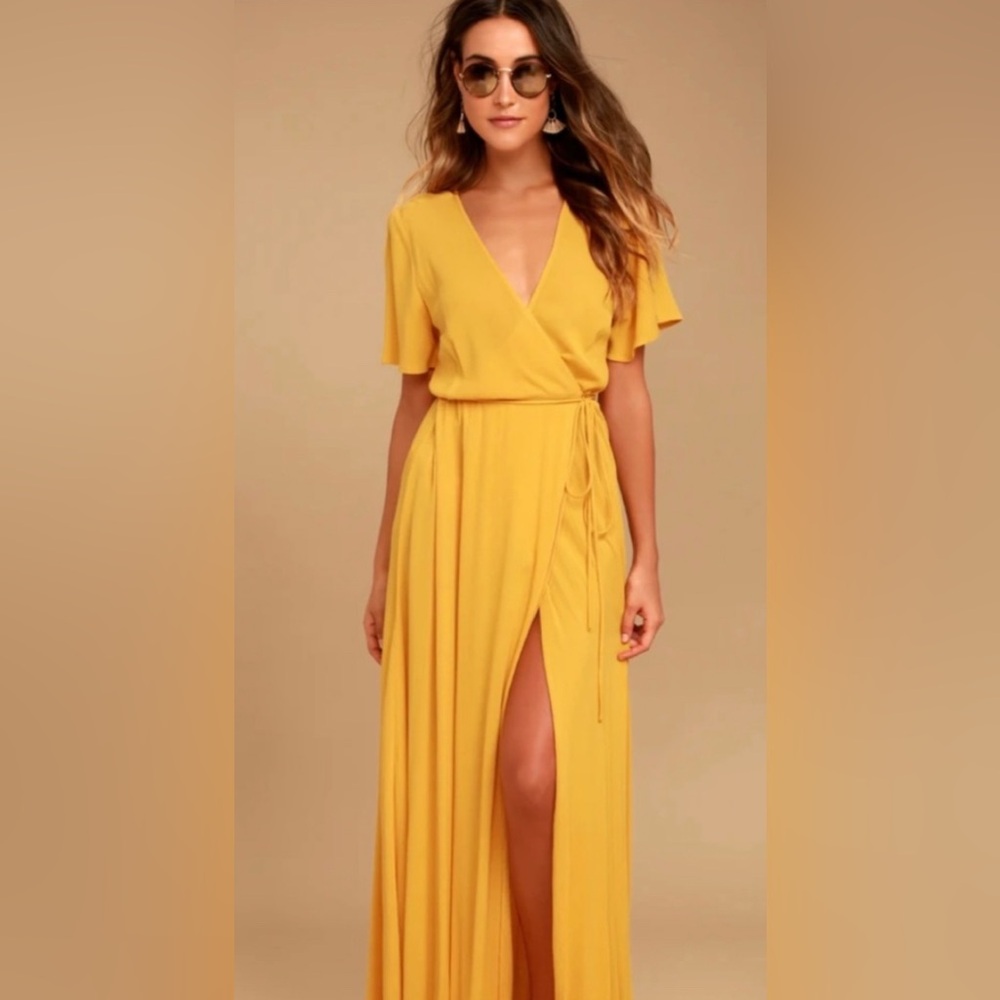 Lulu's Sunny Yellow Maxi Dress